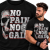 KOSZULKA NA SIŁOWNIĘ NO PAIN NO GAIN SKULL